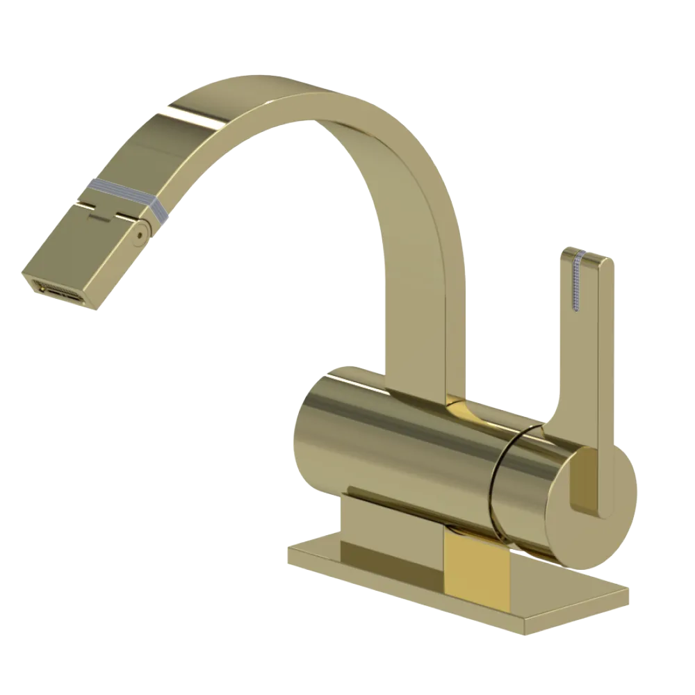 Rubinet Single Control Bidet Fitting (less drain) Gold