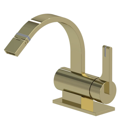 Rubinet Single Control Bidet Fitting (less drain) Gold