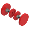 Rubinet Shower Door Knob (set) Red