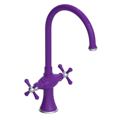 Rubinet Two Handle Single Hole Kitchen Set Purple Haze