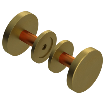 Rubinet Shower Door Knob (set) Antique Brass Matt