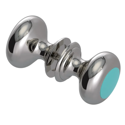 Rubinet Shower Door Knob (set) Polished Nickel