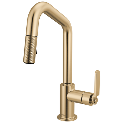 Brizo Pull Down Prep Faucet With Angle Spout Industrial Handle