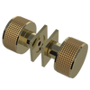 Rubinet Shower Door Knob (set) Natural Brass