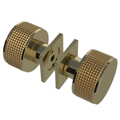 Rubinet Shower Door Knob (set) Natural Brass