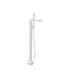 Baril Floor-mounted tub filler with hand shower