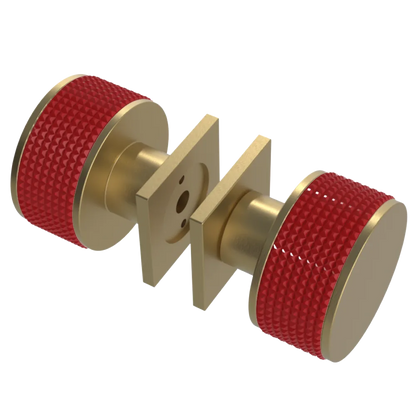 Rubinet Shower Door Knob (set) Satin Brass