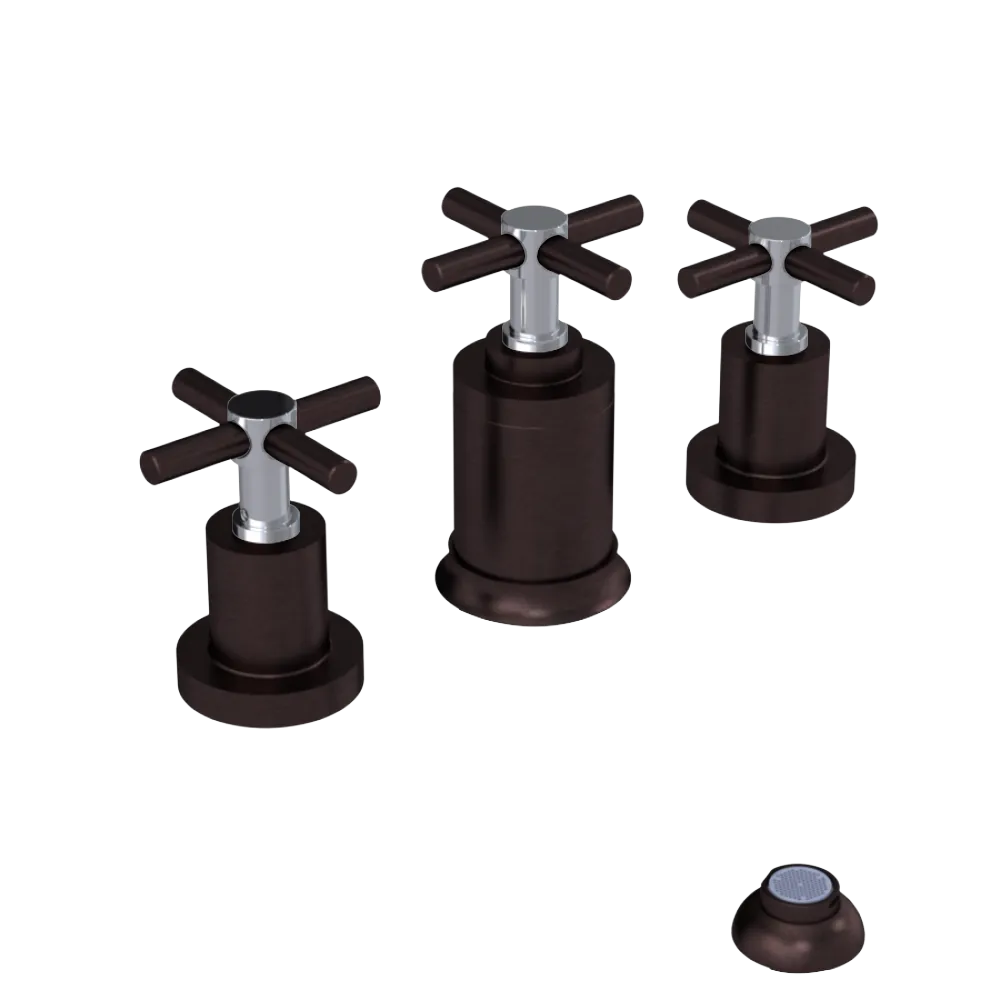 Rubinet Bidet Fitting with Spray, Diverter, and Vacuum Breaker (less drain) Oil Rubbed Bronze