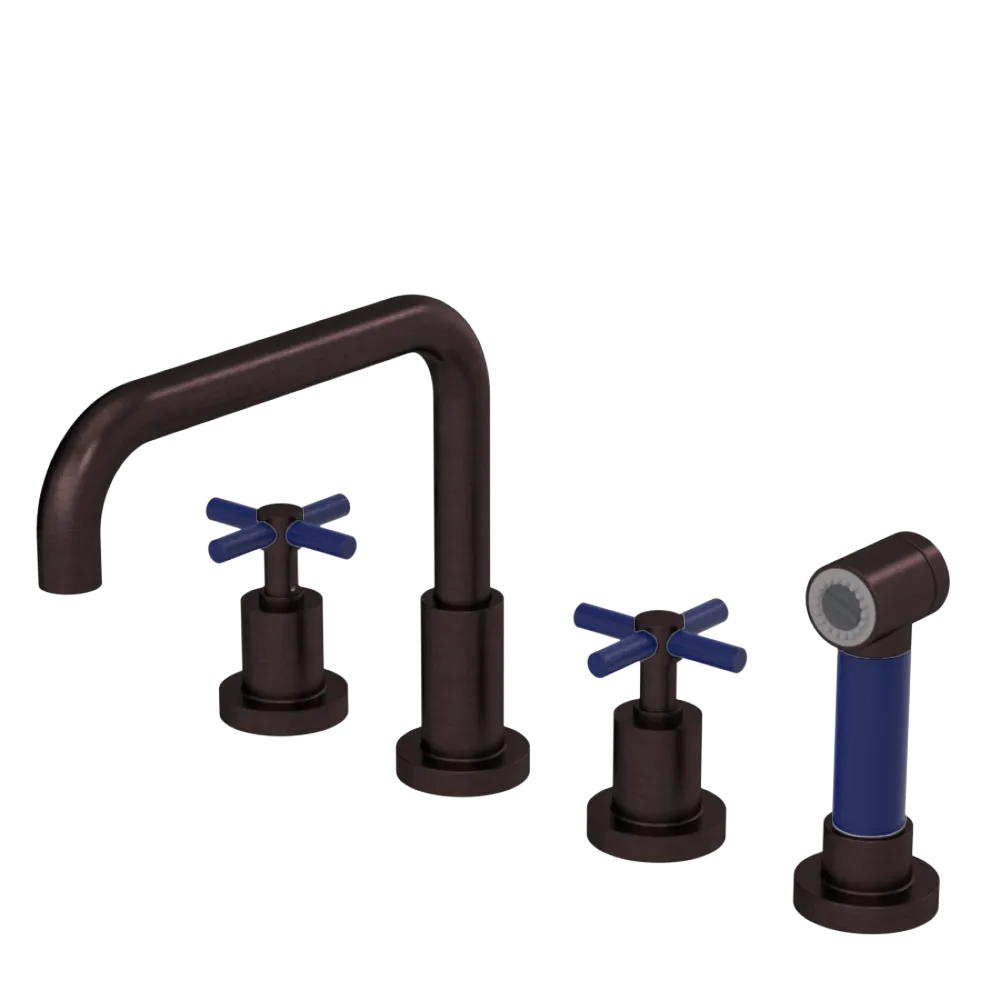 Rubinet Widespread Kitchen Set with Hand Spray Oil Rubbed Bronze