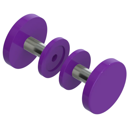 Rubinet Shower Door Knob (set) Purple Haze