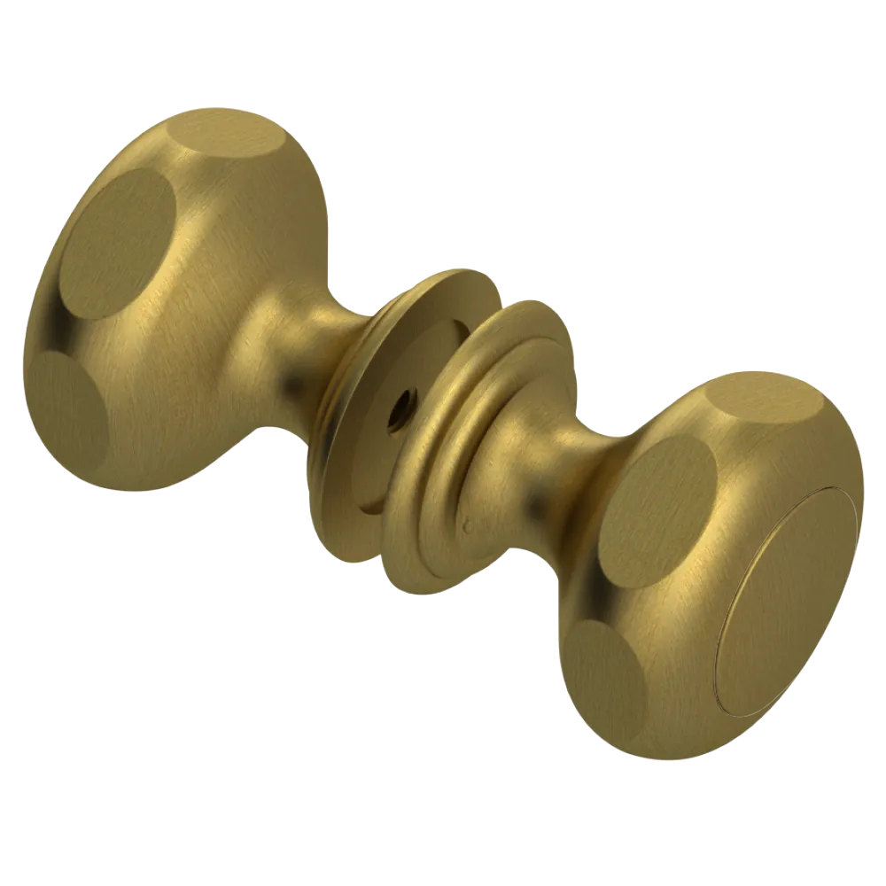 Rubinet Shower Door Knob (set) Antique Brass Matt