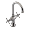 Rubinet Single Hole Dual Handle Lav. Set. (less drain) Polished Nickel