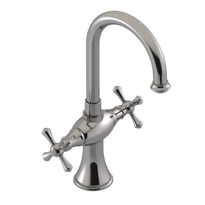 Rubinet Single Hole Dual Handle Lav. Set. (less drain) Polished Nickel