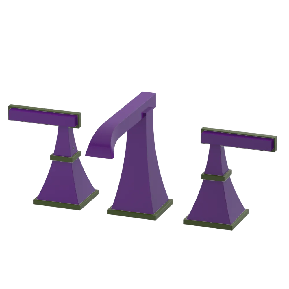 Rubinet Widespread Lav. Set. (less drain) Purple Haze