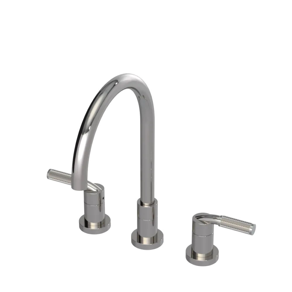 Rubinet Widespread Kitchen Set Polished Nickel