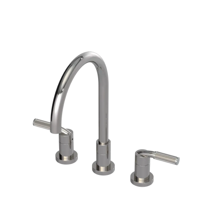 Rubinet Widespread Kitchen Set Polished Nickel
