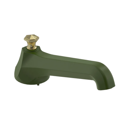 Rubinet Tub Filler Spout Deck Mount Green Envy