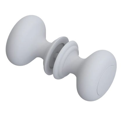 Rubinet Shower Door Knob (set) Matt White