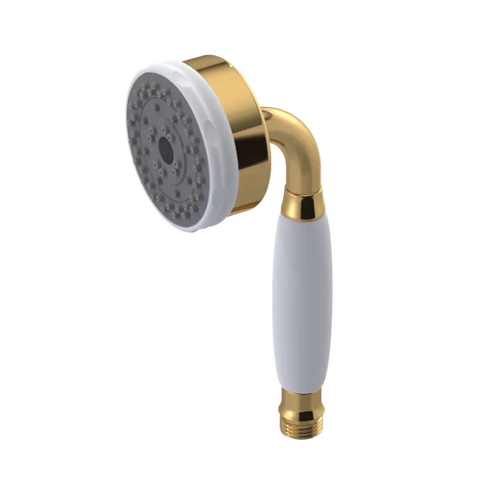 Rubinet 3 Function Hand Held Shower Only Gold