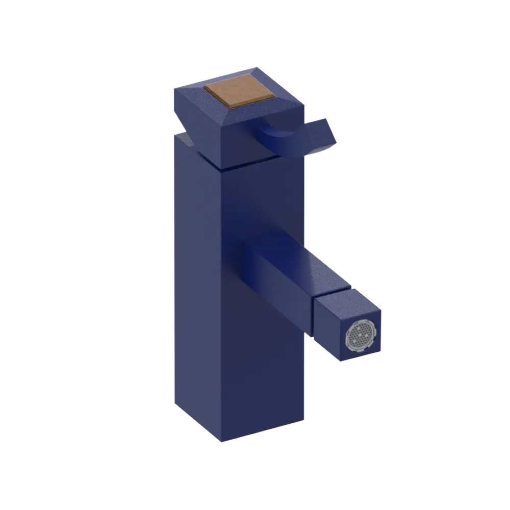 Rubinet Single Control Bidet Fitting (less drain) Midnight Blue