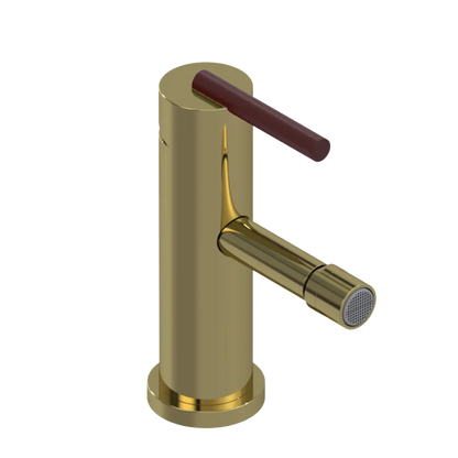 Rubinet Single Control Bidet Fitting (less drain) Natural Brass
