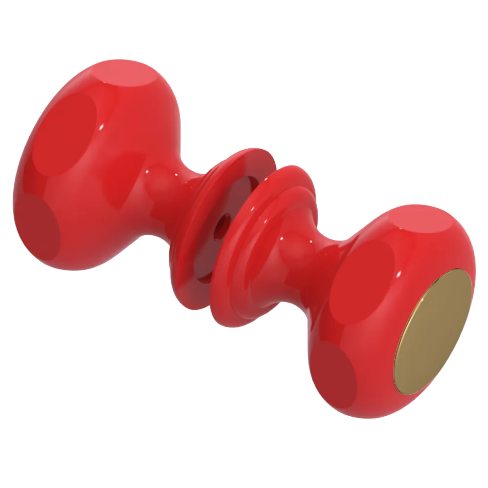 Rubinet Shower Door Knob (set) Red