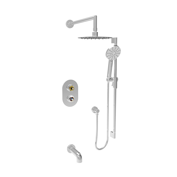 Baril Complete pressure balanced shower kit without handle