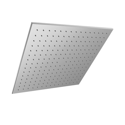 Baril Square 16" anti-limestone shower head