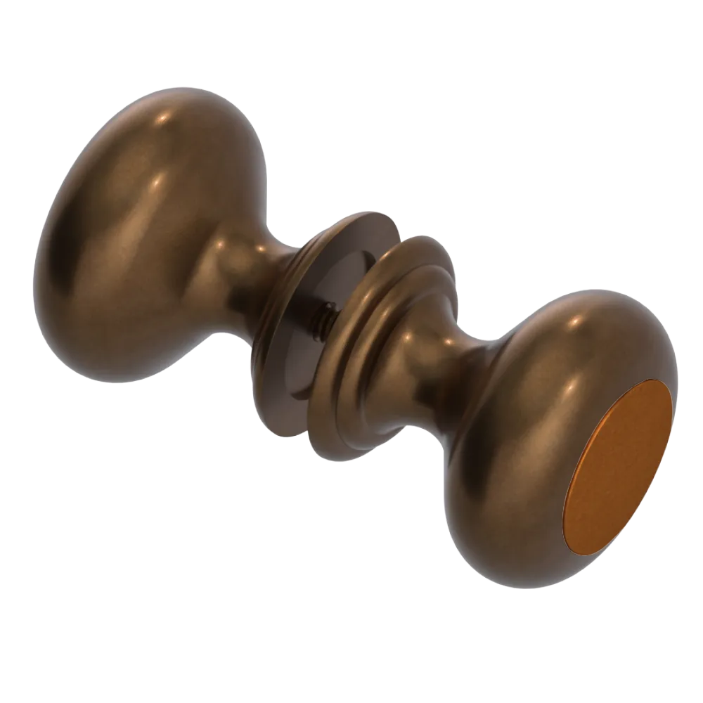 Rubinet Shower Door Knob (set) Tuscan Brass