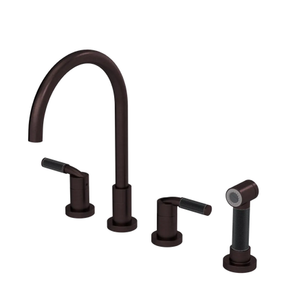 Rubinet Widespread Kitchen Set with Hand Spray Oil Rubbed Bronze
