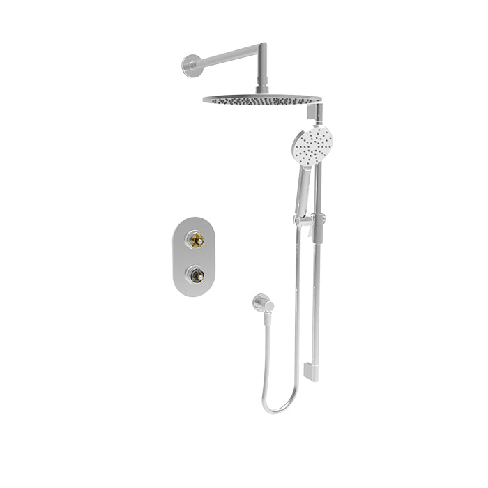 Baril Complete thermostatic pressure balanced shower kit without handle