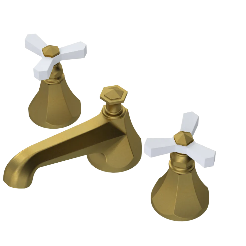 Rubinet Widespread Lav. Set. (less drain) Antique Brass Matt