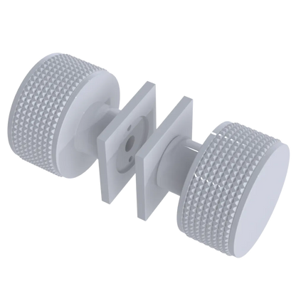 Rubinet Shower Door Knob (set) White