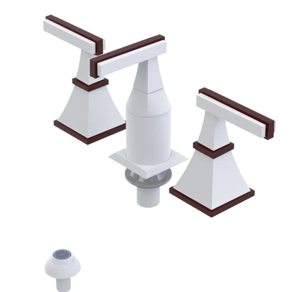 Rubinet Bidet Fitting with Spray, Diverter, and Vacum Breaker (Less Drain) Matt White