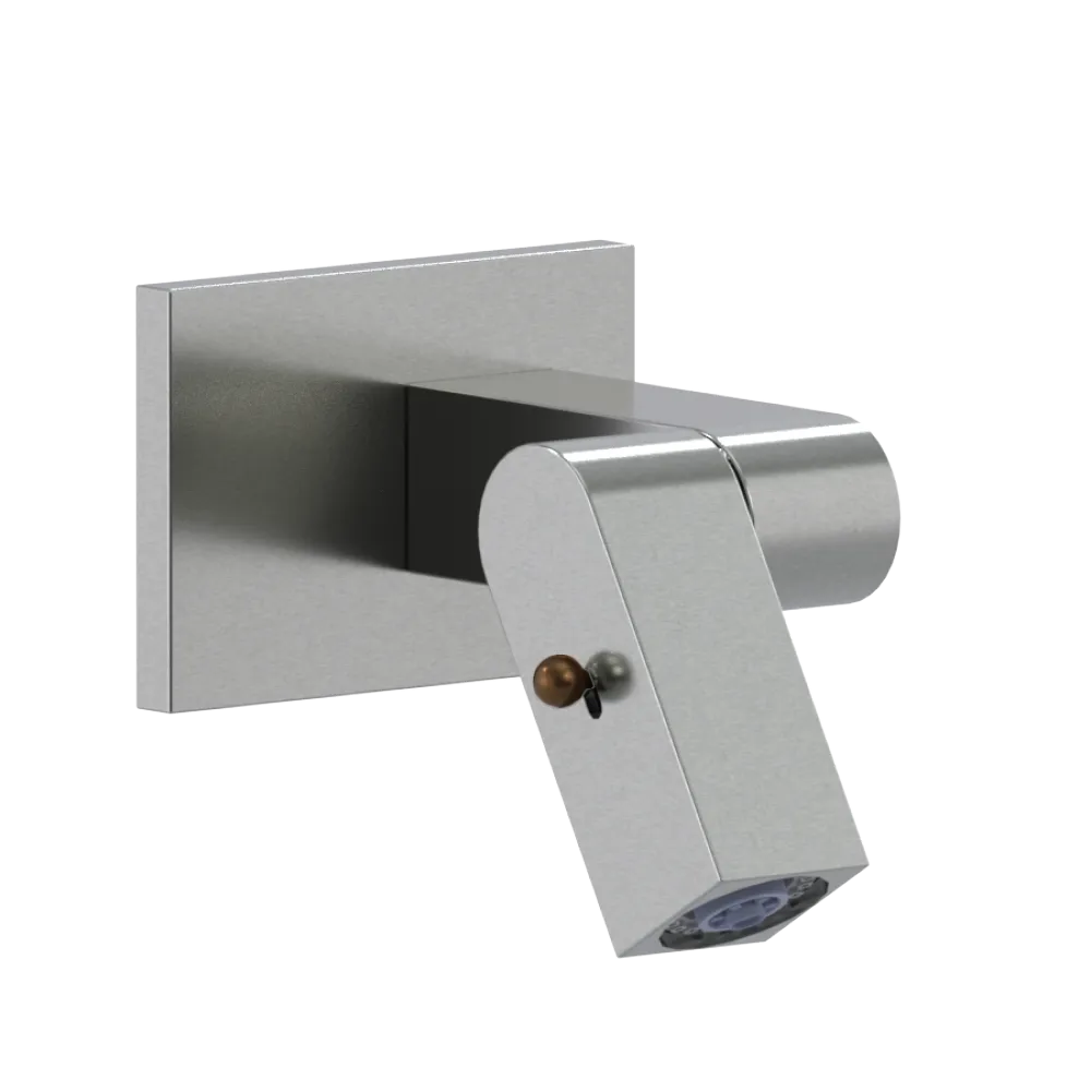 Rubinet Wall Mount Bidet & Foot Rinse with Dual Function Spray Satin Nickel