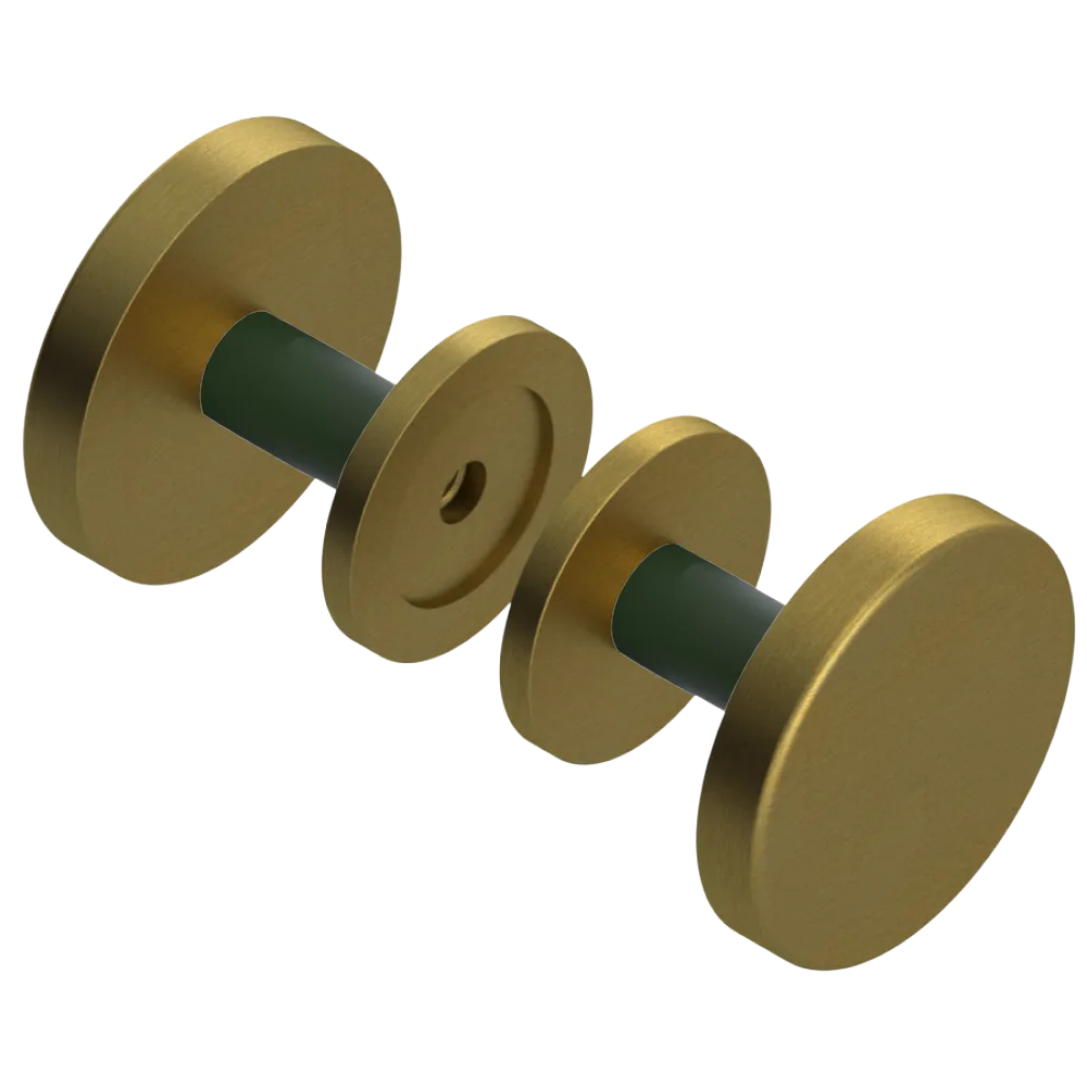 Rubinet Shower Door Knob (set) Antique Brass Matt