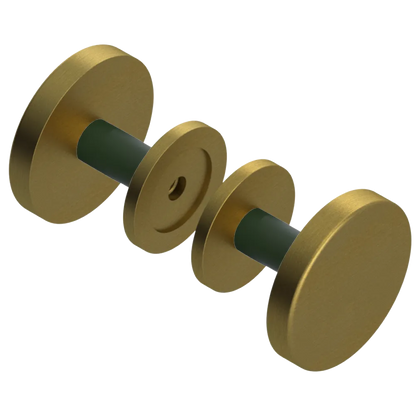 Rubinet Shower Door Knob (set) Antique Brass Matt