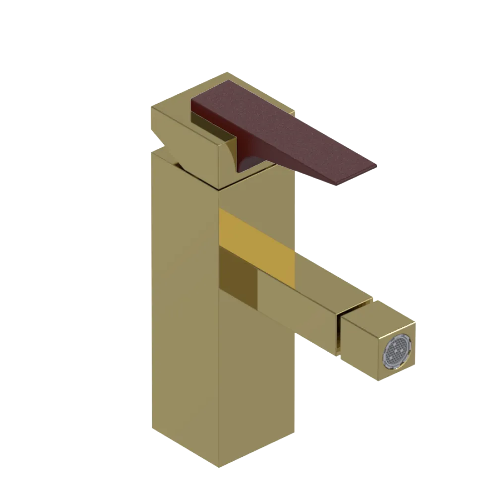 Rubinet Single Control Bidet Fitting (less drain) Natural Brass