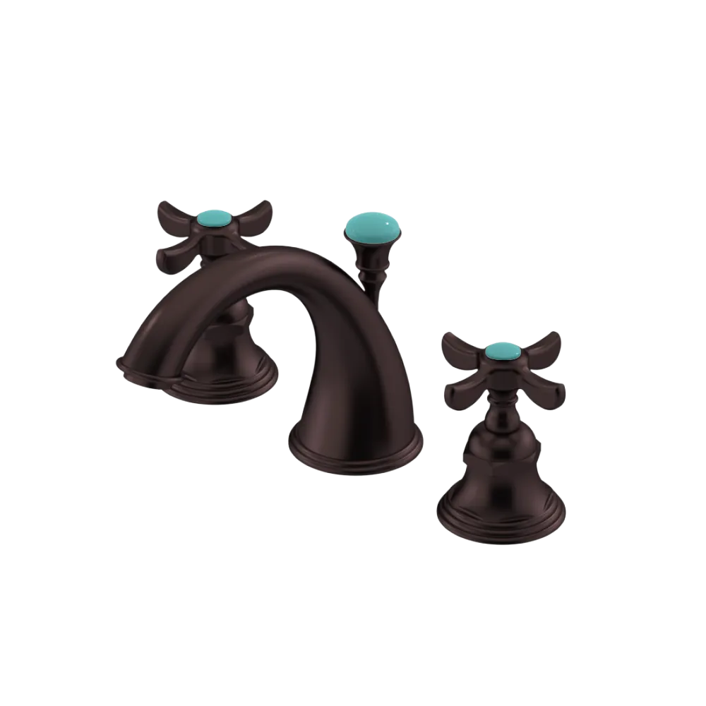 Rubinet Widespread Lav. Set. (less drain) Oil Rubbed Bronze