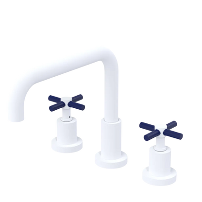 Rubinet Widespread Kitchen Set Matt White