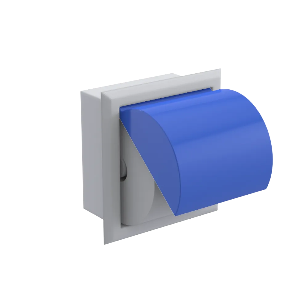 Rubinet RECESSED TOILET PAPER HOLDER Matt White