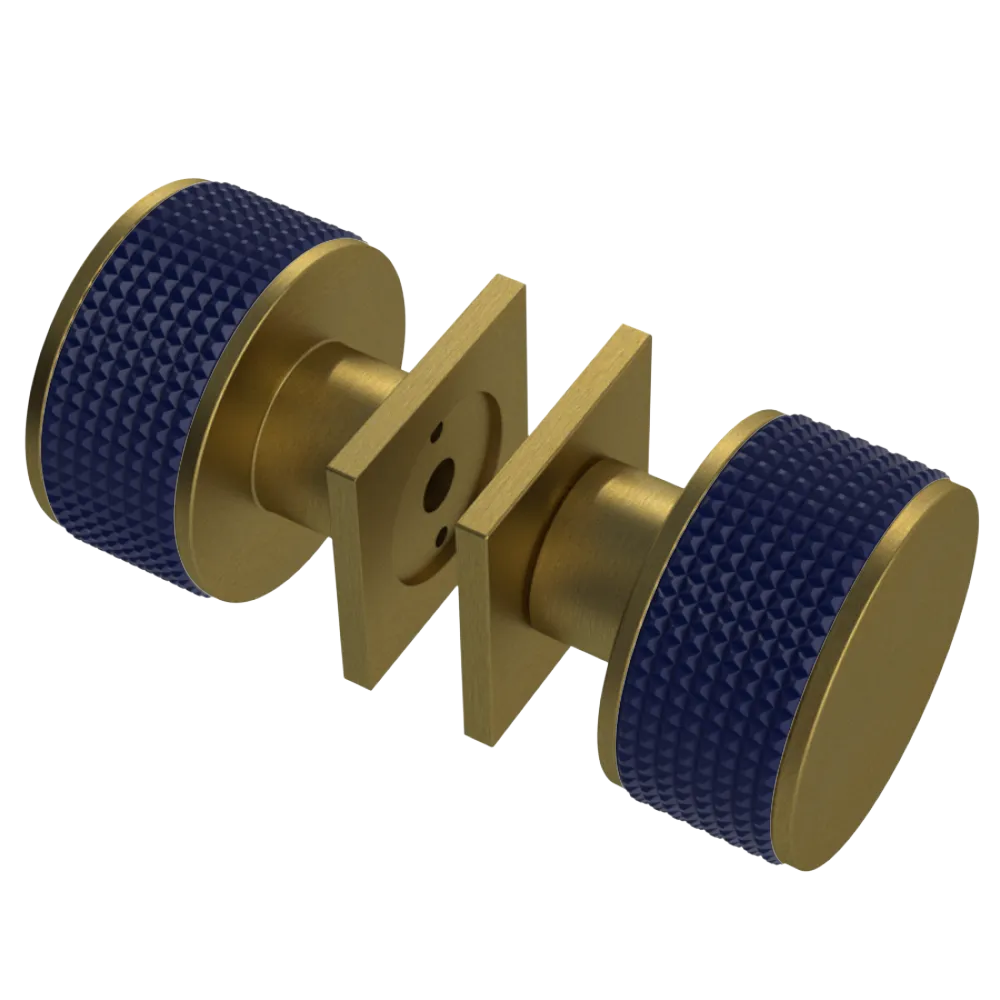 Rubinet Shower Door Knob (set) Antique Brass Matt