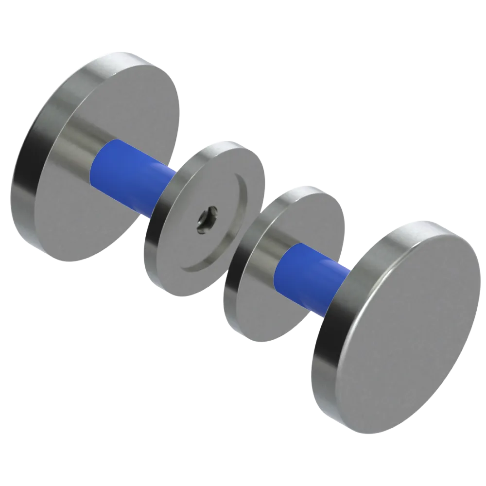 Rubinet Shower Door Knob (set) Satin Nickel