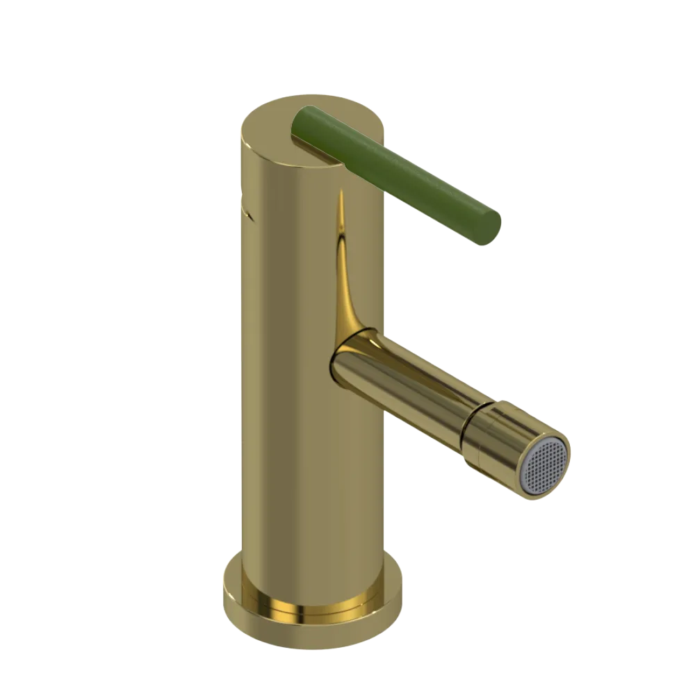 Rubinet Single Control Bidet Fitting (less drain) Natural Brass