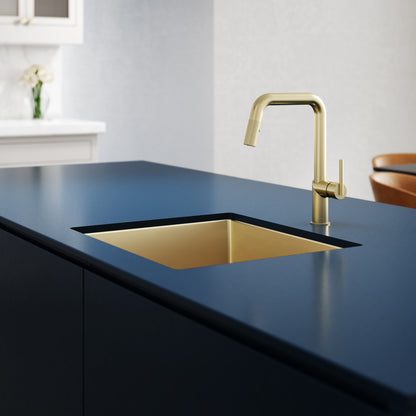 Baril Single-hole kitchen faucet with 2-function pull-down spray