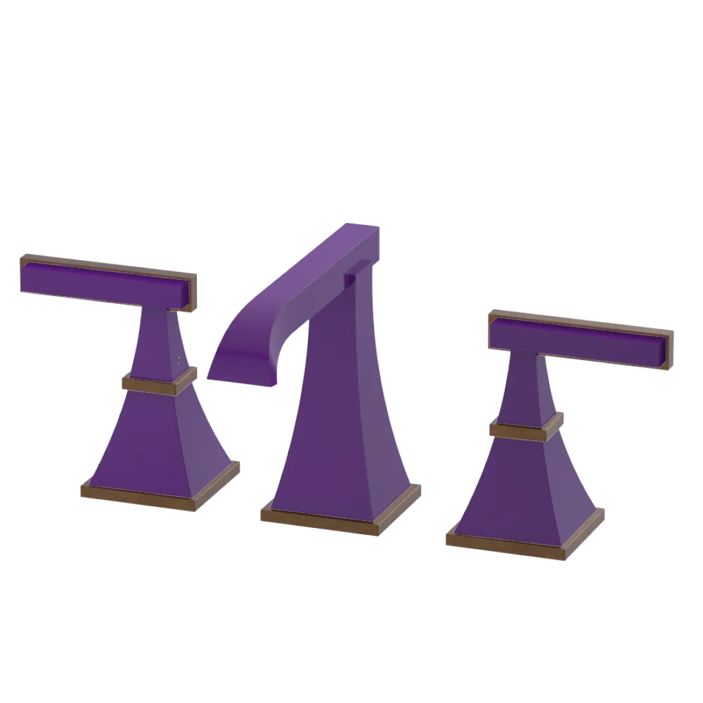 Rubinet Widespread Lav. Set. (less drain) Purple Haze