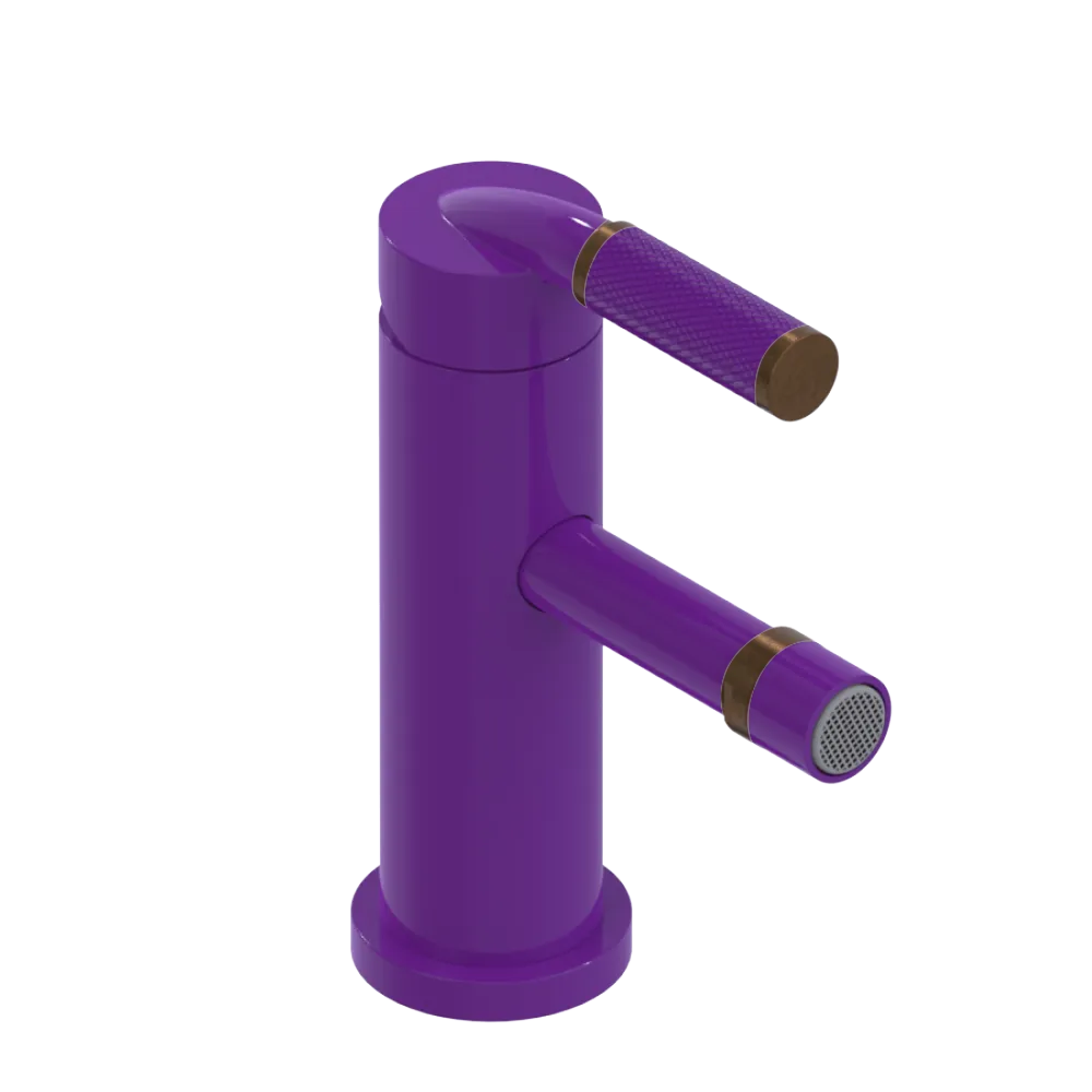 Rubinet Single Control Bidet Fitting (less drain) Purple Haze