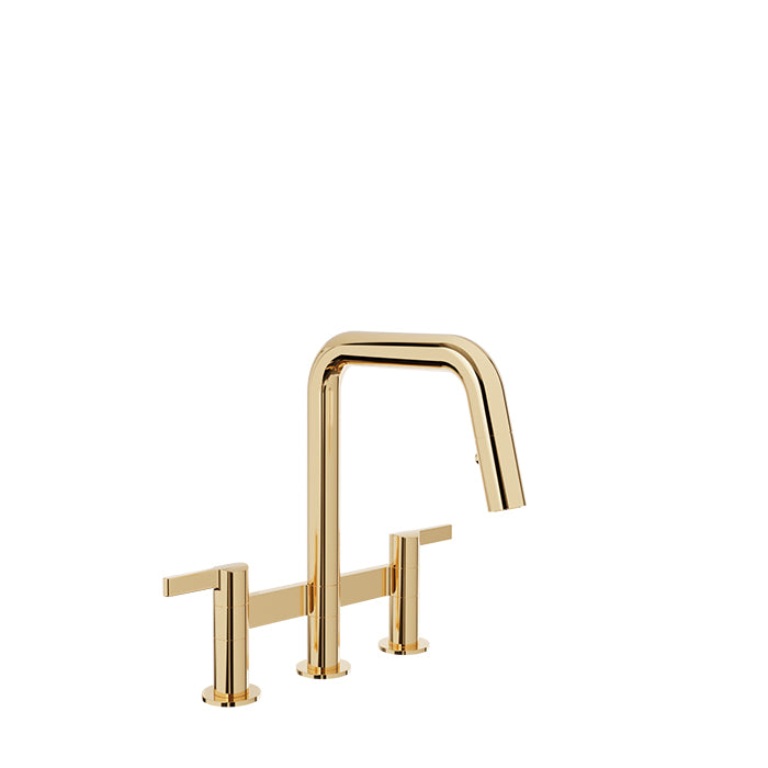 Baril Bridge kitchen faucet with 2-function pull-down spray