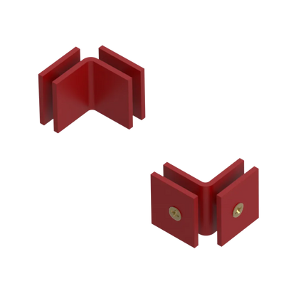 Rubinet 90 Glass to Glass Open Face Maroon