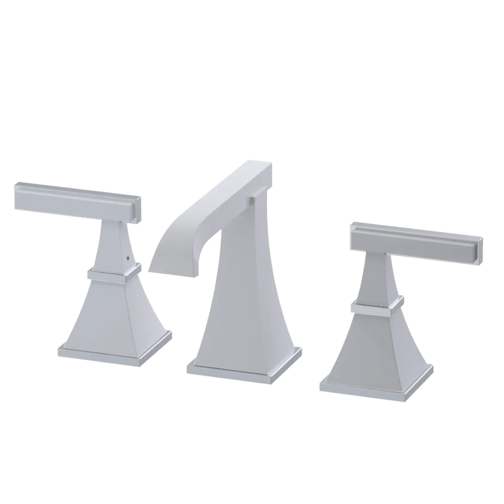 Rubinet Widespread Lav. Set. (less drain) White